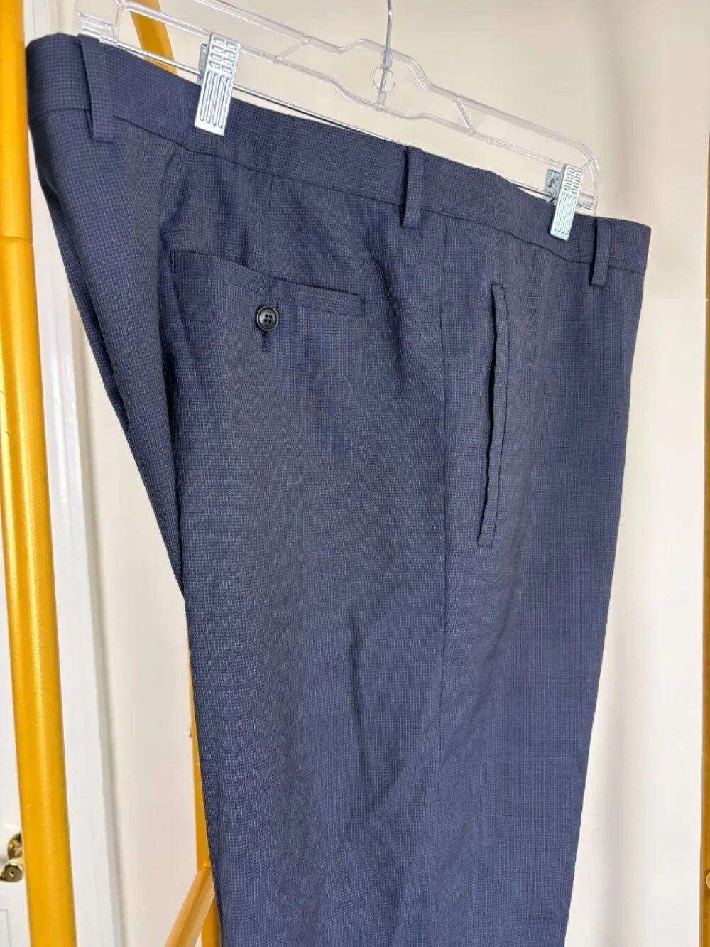 Giorgio Armani BLACK LABEL Mens Navy Dress Pants 44 Waist